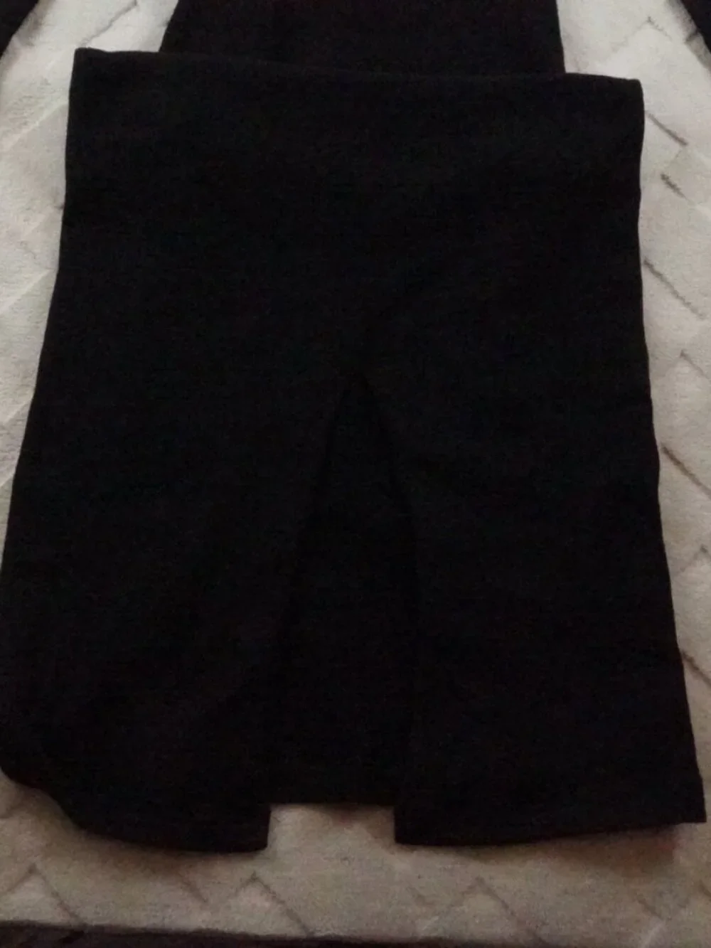 Free People Beach Ribbed Midi Dress Womens Small Black Long Sleeve V-Neck